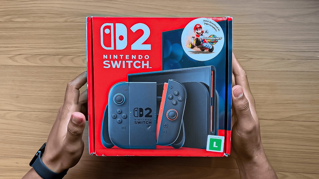 Nintendo Switch 2 + Mario Kart World | UNBOXING e Primeiras Impressões