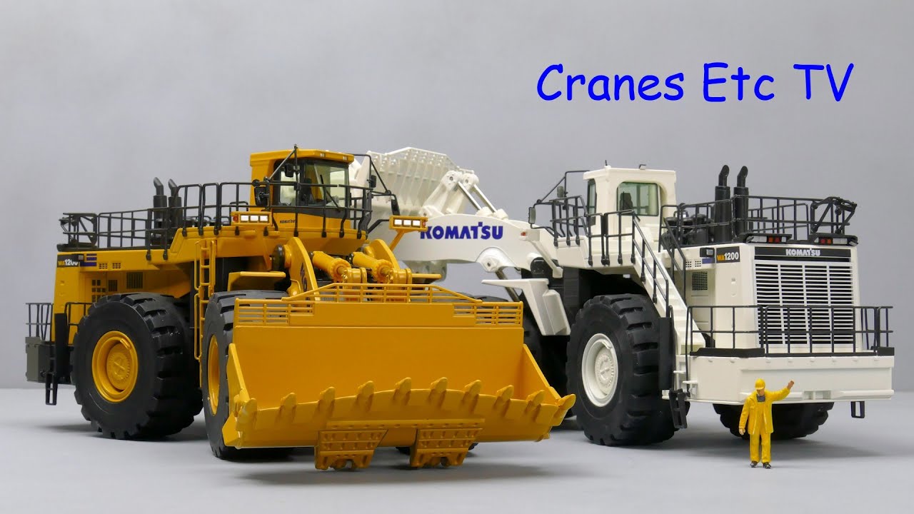 NZG Komatsu WA1200 Wheel Loader by Cranes Etc TV