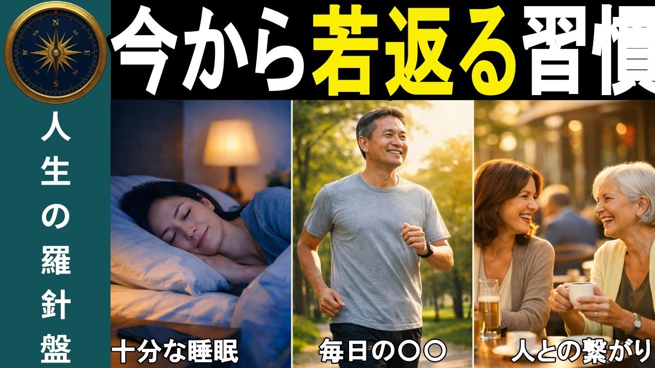 【老化の分かれ道】若く見える人が無意識にやっている10の習慣
