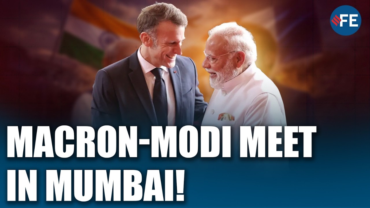 WATCH: Macron MEETS Modi In Mumbai, Pays Tribute To 26/11 Victims