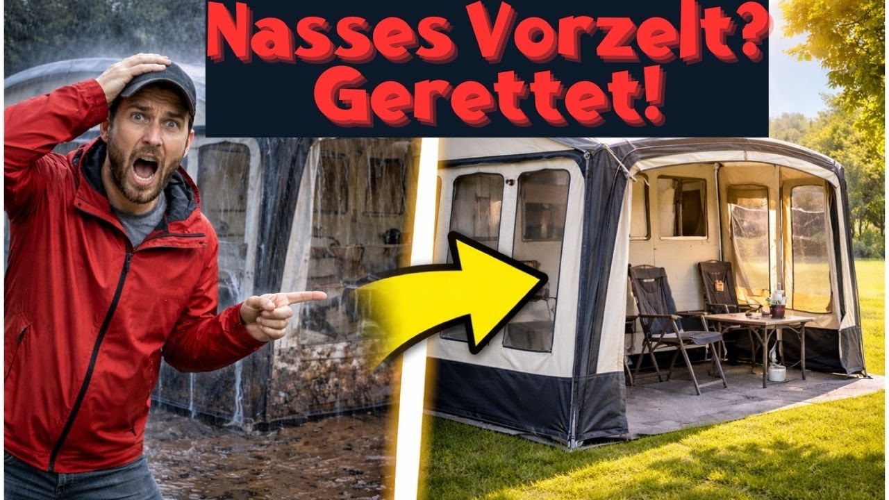 Nasses Zelt? So rettest du dein Vorzelt – ohne Schimmel & Gestank!