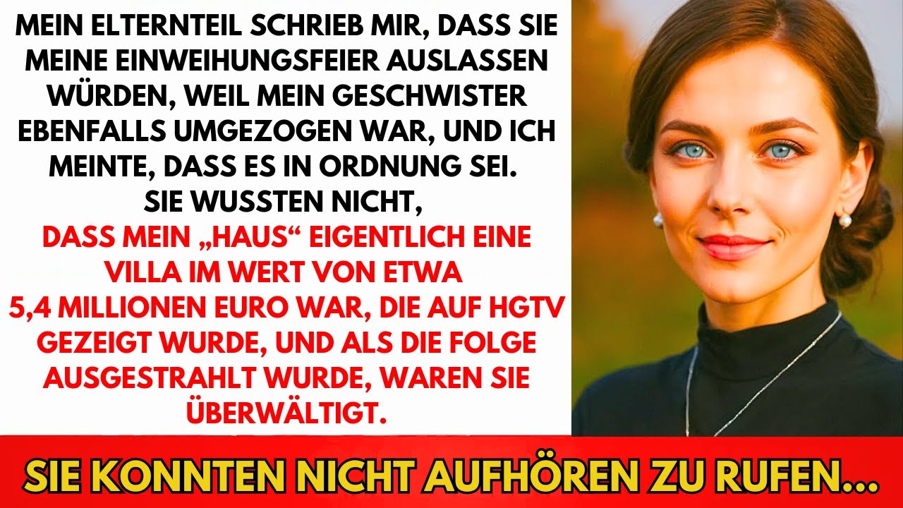 Meine Eltern Lehnten Meine Einweihungsparty Ab—Also Lud Ich Alle In Meine 5,5M€ Villa Ein...