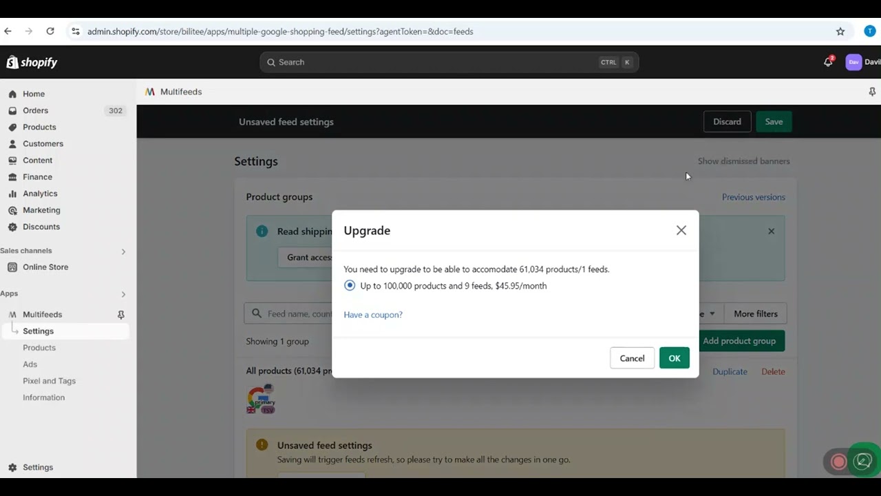 Shopify Multifeed Google Shopping Feed App Walk-through, the most recent version 2024.
