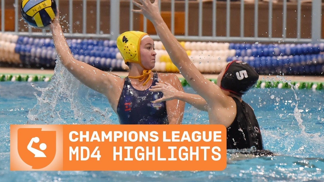 HIGHLIGHTS | Elite Teams Clash | Water Polo Champions League Women MD4