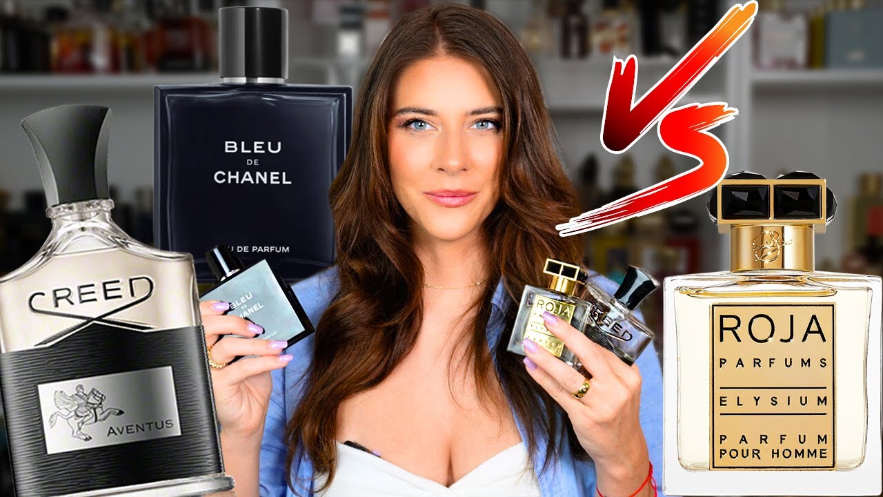 CREED AVENTUS VS ROJA ELYSIUM VS BLEU DE CHANEL EDP | BLUE FRAGRANCE BATTLE
