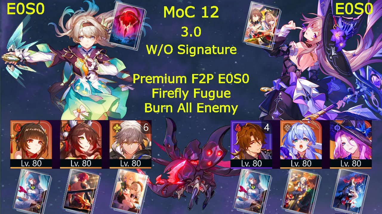 E0S0 Firefly x Fugue Super Break  & E0S0 The Herta x Jade | MoC 12 | 2.7 - 3.0 Honkai Star Rail