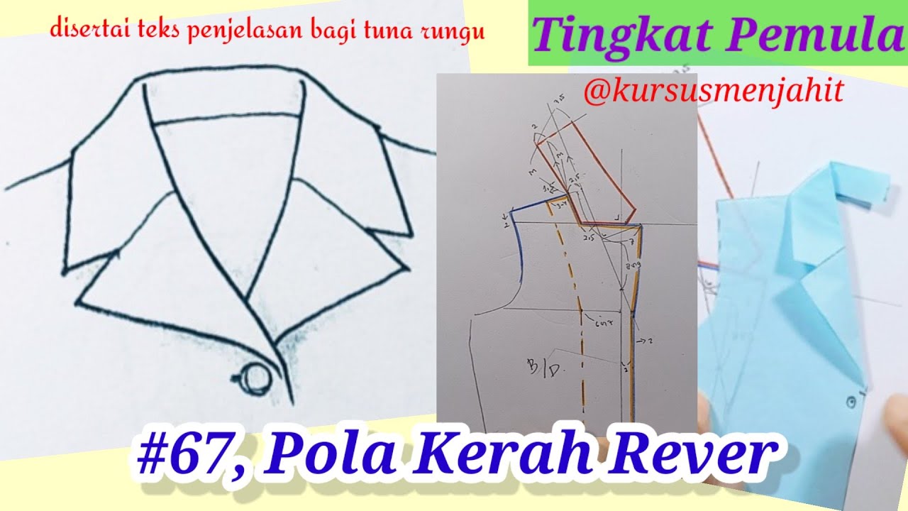 #67, Pola Kerah Rever