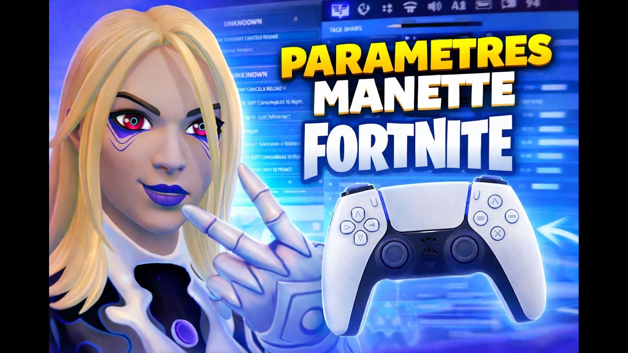 Mes PARAMÈTRES MANETTES sur FORTNITE