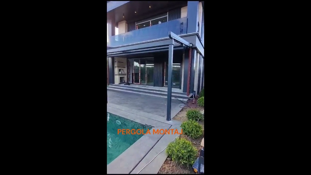 PERGOLA MONTAJ HAVUZ  BAH&Ccedil;E  KAPAMA