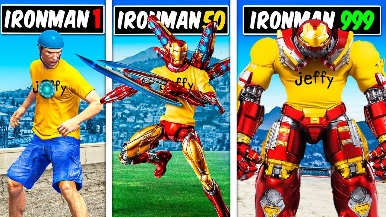 Jeffy Becomes EVERY IRON MAN In GTA 5!