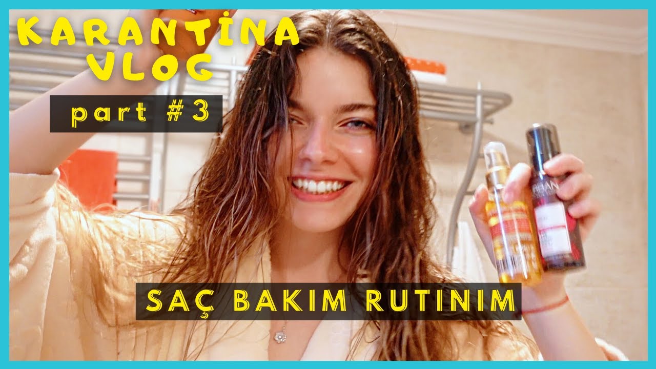 SAÇ BAKIM RUTİNİM | Dökülen ve Yıpranmış Saçlar için Favori Ürünlerim // Karantina Gün #3