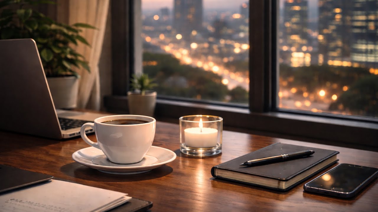 Late Night Office Jazz 🌃☕ | Relaxing Jazz for Focus, Work & Deep Concentration