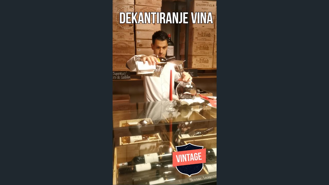 Kako dekantiramo vino
