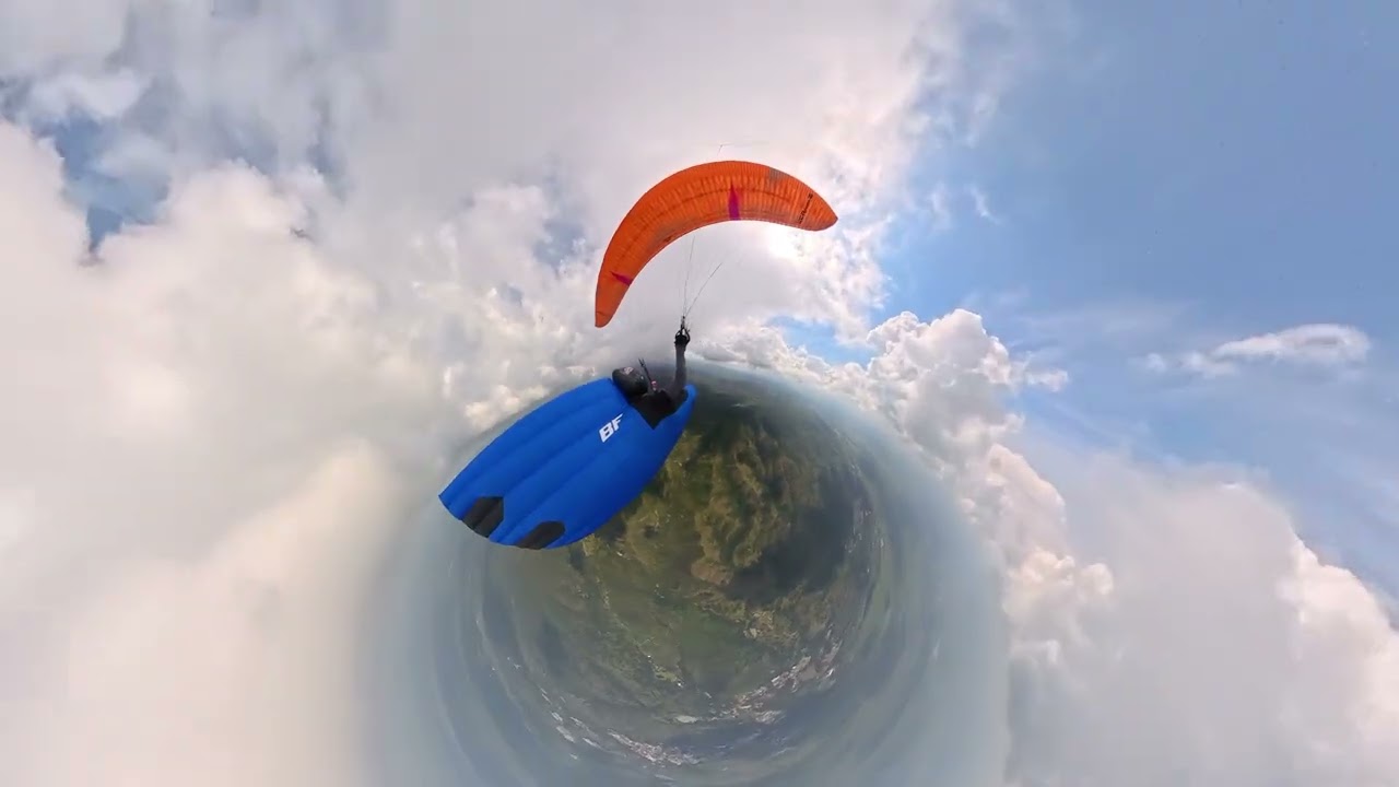 Paraglider Thermalling, Buga, Valle de Cauca Colombia 