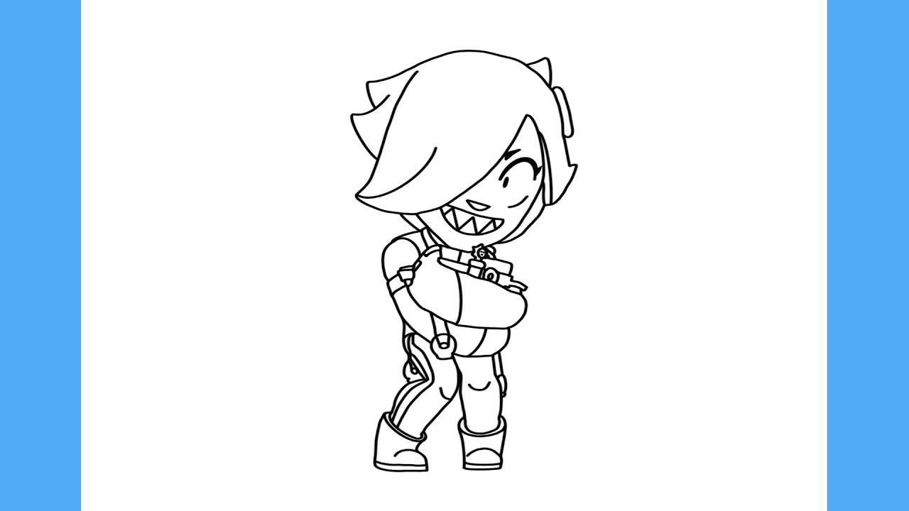 COMO DESENHAR A COLETTE DE BRAWL STARS