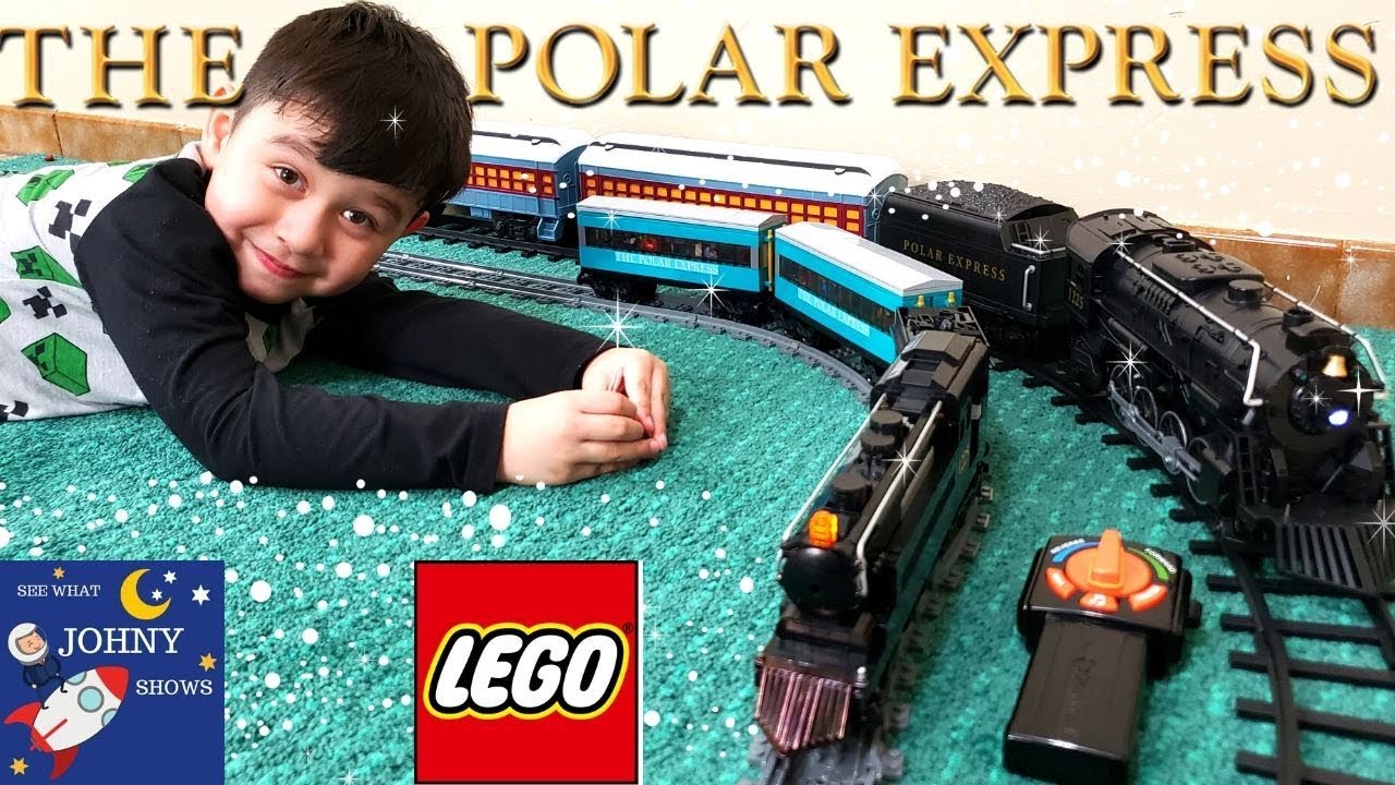Johny Builds A LEGO Polar Express Train With New Lionel Polar Express Train Crash