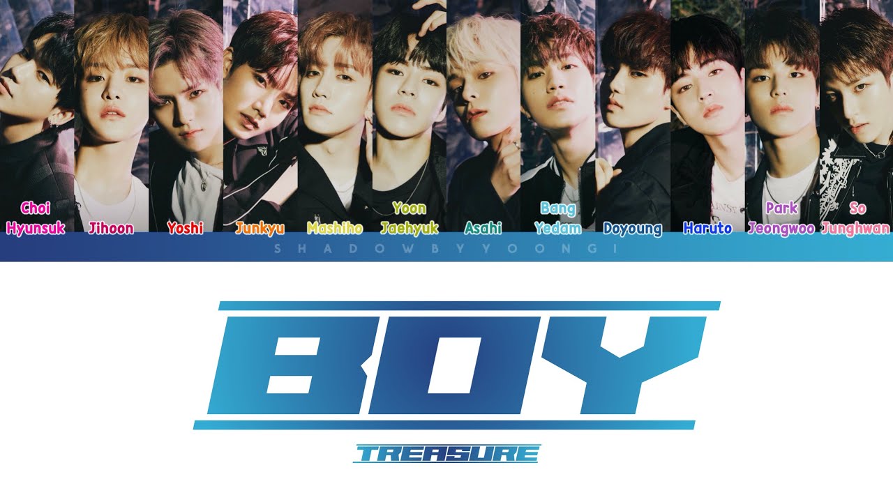 [SBY] TREASURE &ndash; BOY (Color coded lyrics)