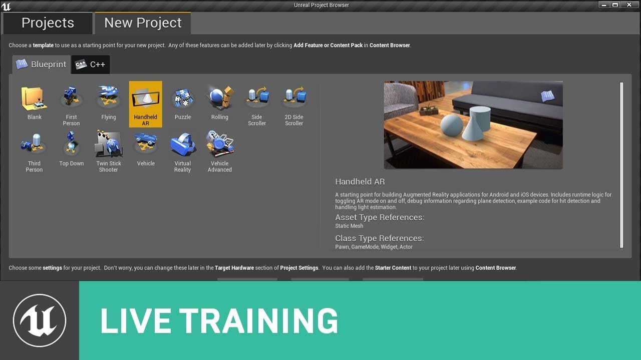 Getting Started with the AR Template | Live Training | Unreal Engine Livestream