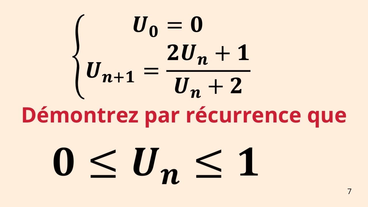 Démonstration par recurrence