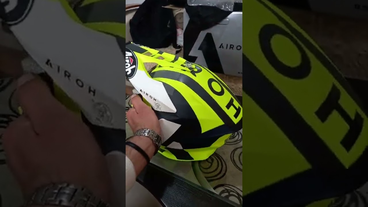 Unboxing Helmet Airoh Twist 2.0 Lift Yellow blue matt 2022 New Nova kaciga