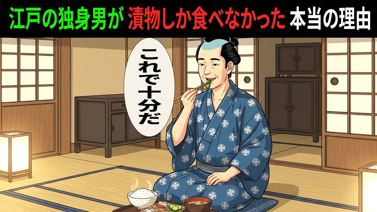 なぜ江戸の独身男は毎日「漬物」を食べていたのか