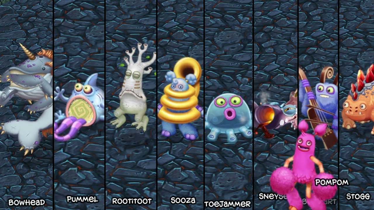 Space Island but Each Monster is Zoomed in! (Sounds Better) - Dawn of Fire