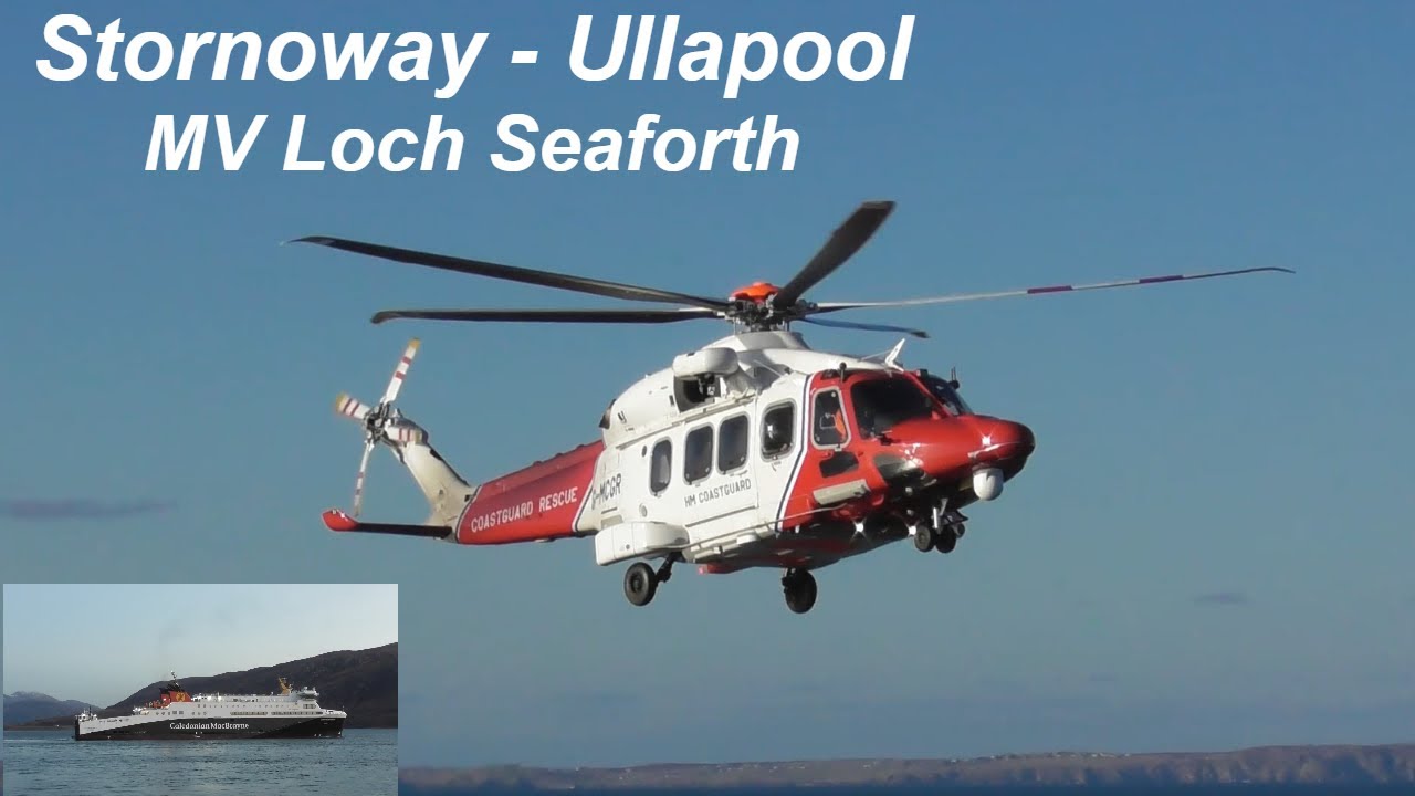 Coastguard Helicopter Training | Stornoway - Ullapool on MV Loch Seaforth 13/02/2025
