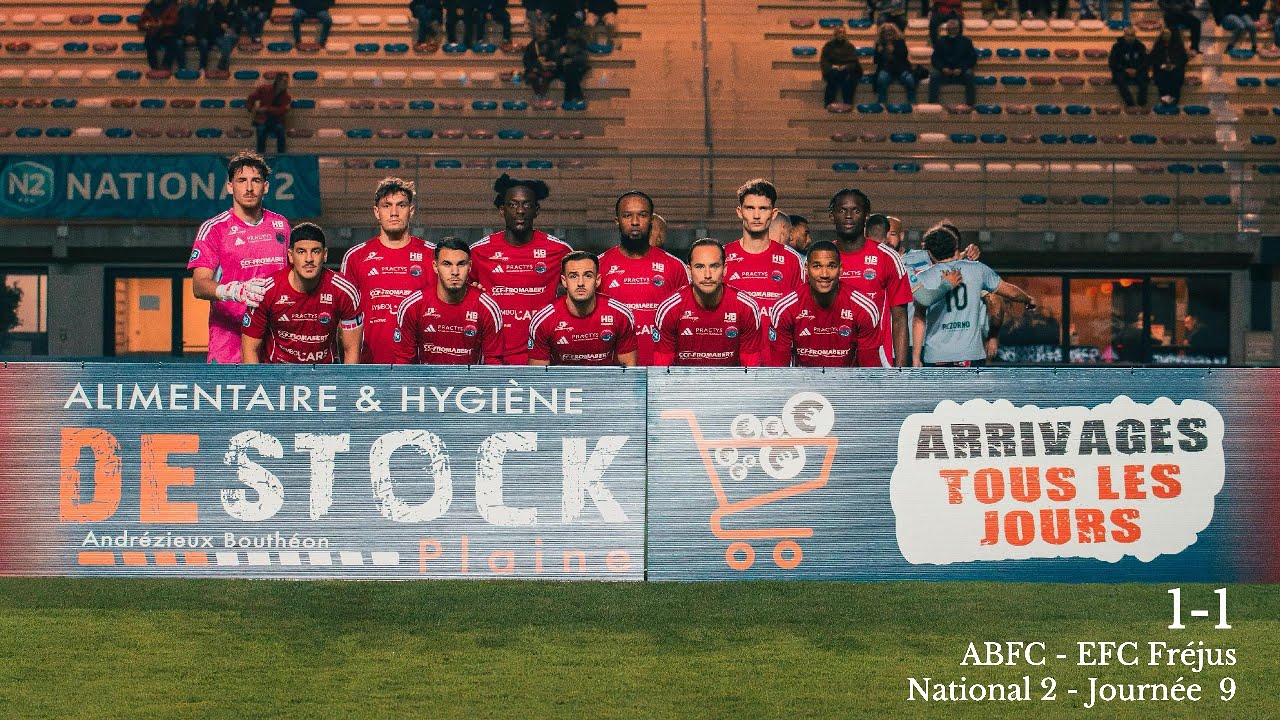 National 2 : Journée 9 : ABFC- Etoile FC Fréjus St Raphaël (1-1)