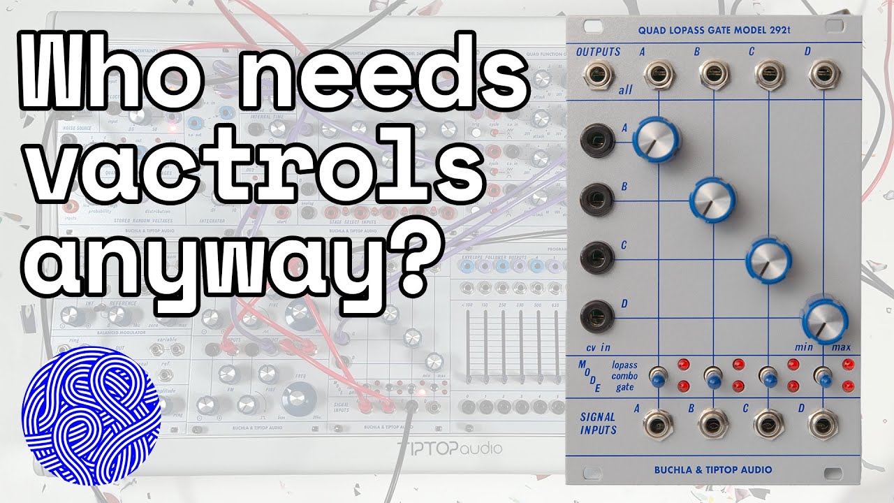 Buchla bongos with the Tiptop Audio 292t quad LPG (vactrol-free version demo)