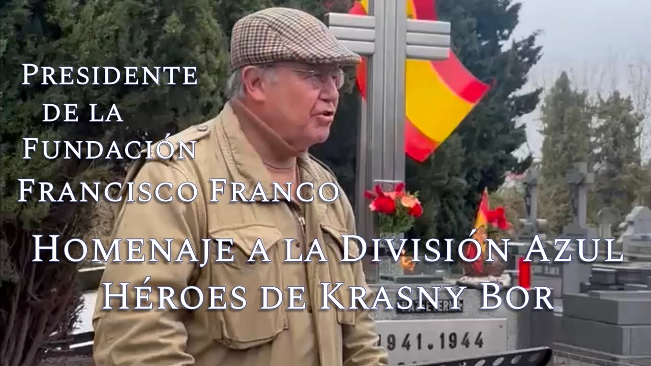 El Presidente de la Fundación Francisco Franco, en el Homenaje a los Caídos de la División Azul