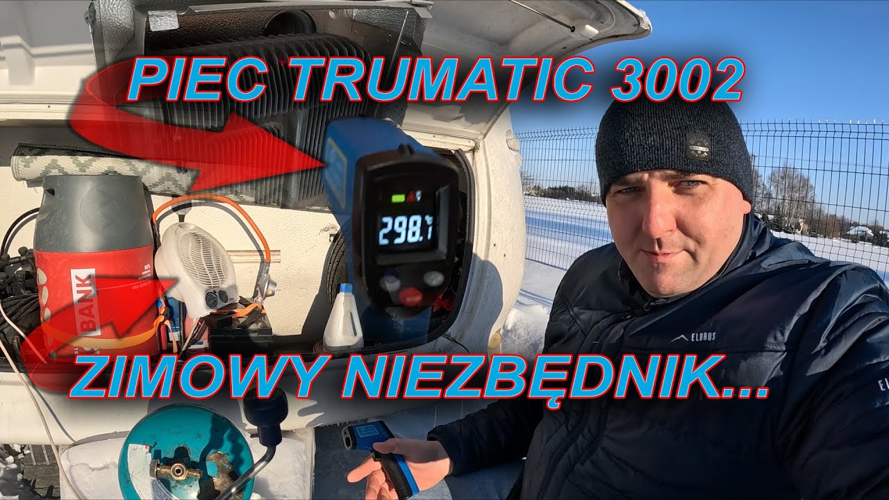 Zimowy test ogrzewania przyczepy kempingowej. Czy gaz zamarznie ? (#039) #caravaning