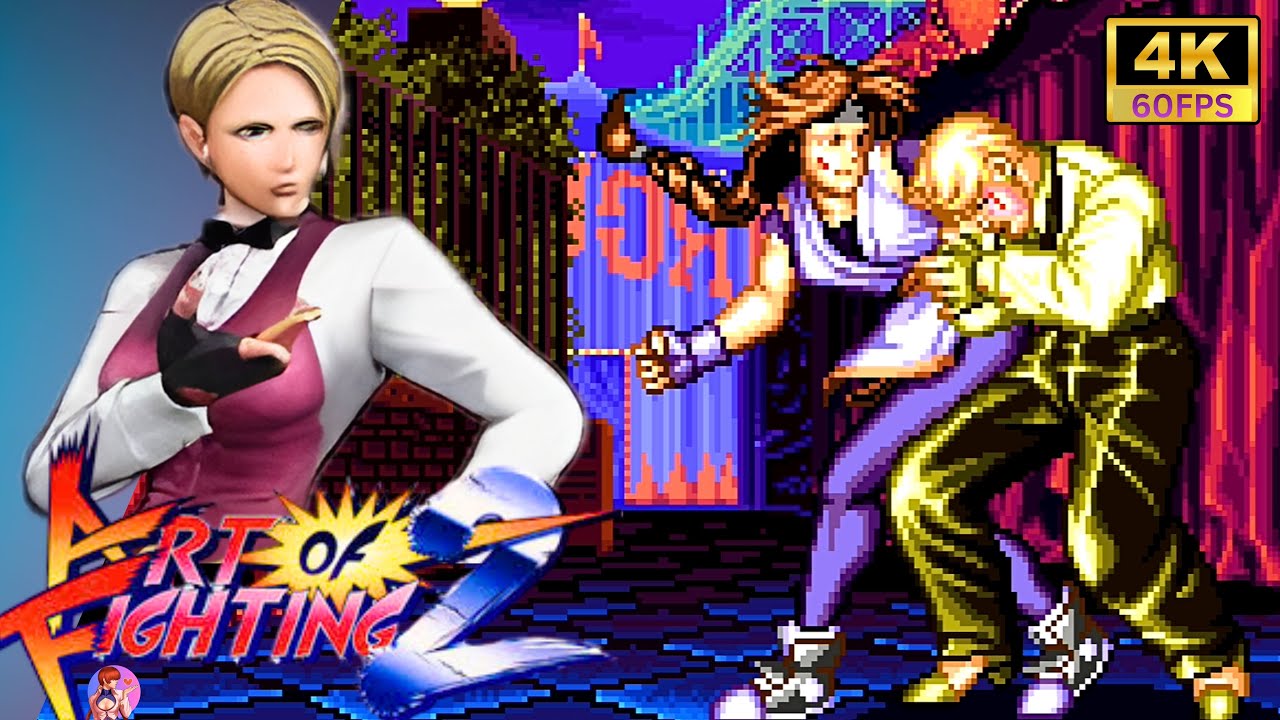 Yuri Sakazaki, Jack Turner vs King - High Level Match | Art of Fighting 2