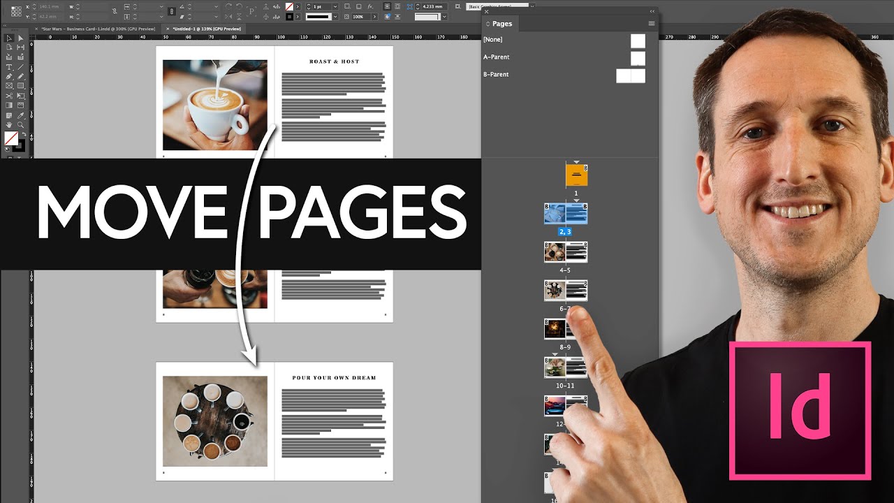 How to Move Pages in Adobe Indesign