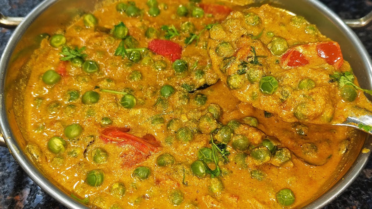 ಹಸಿ ಬಟಾಣಿ ಗ್ರೇವಿ | GREEN PEAS GRAVY | MATAR MASALA CURRY | PREMA RECIPES