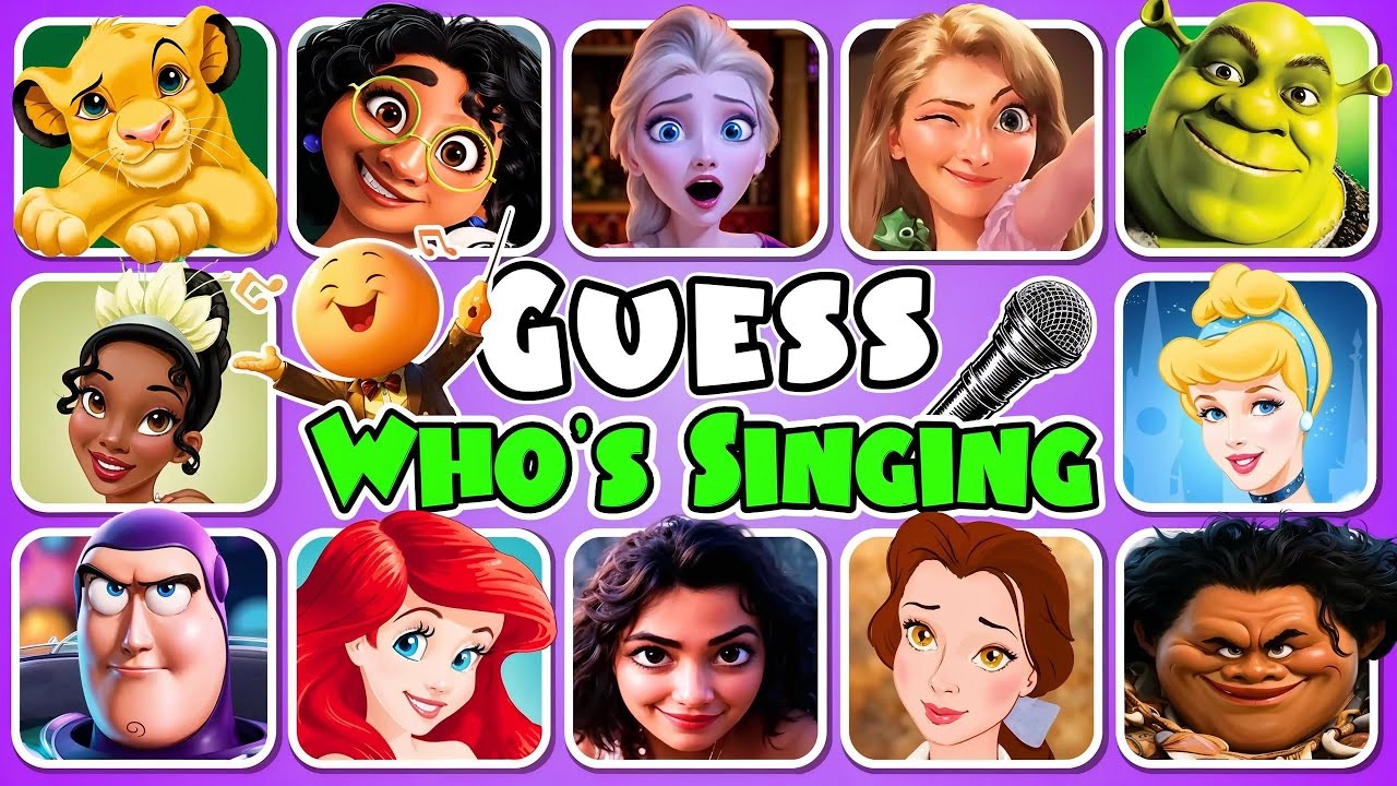 Guess Who's Singing | Guess 60 Disney Princesses | Disney Princess Song Quiz | Elsa, Mirabel, Ariel