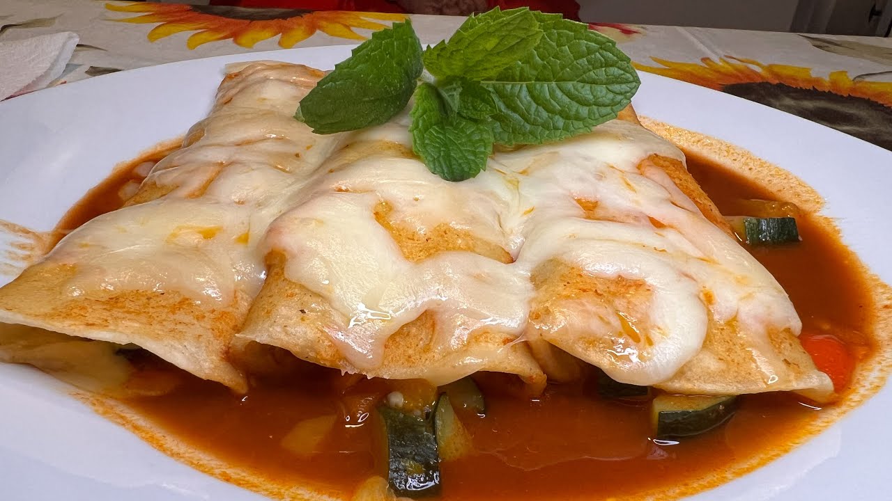 Enchiladas Vegetarianas (Vegetarian Enchiladas) #enchiladas #vegetarian #mexicanfood
