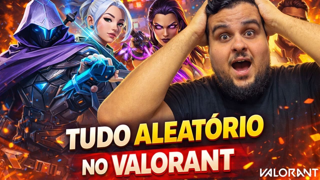 VALORANT EM MODO CAOS: TUDO ALEATÓRIO 😂