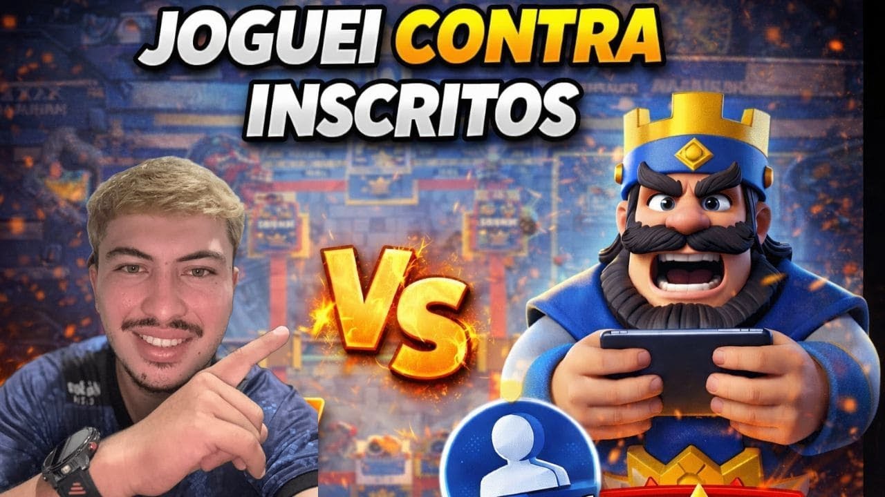 CLASH ROYALE COM INSCRITOS! 🎮🃏