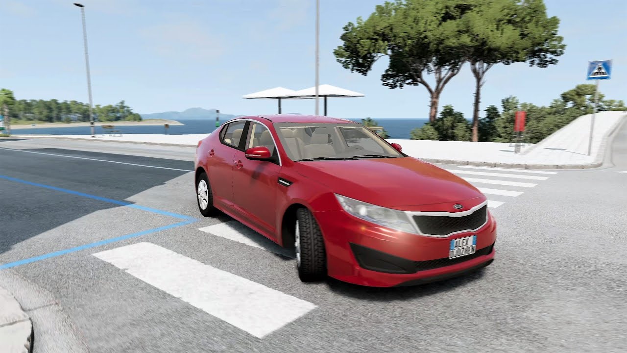 BeamNG.drive - Kia Optima SX 2.0 MPi (TF) 2013 - Car Show Test Drive Crash .