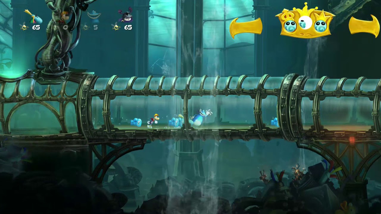 Rayman Legends (4 Players) #37 20.000 Lums Under The Sea: A Madman's Creation!