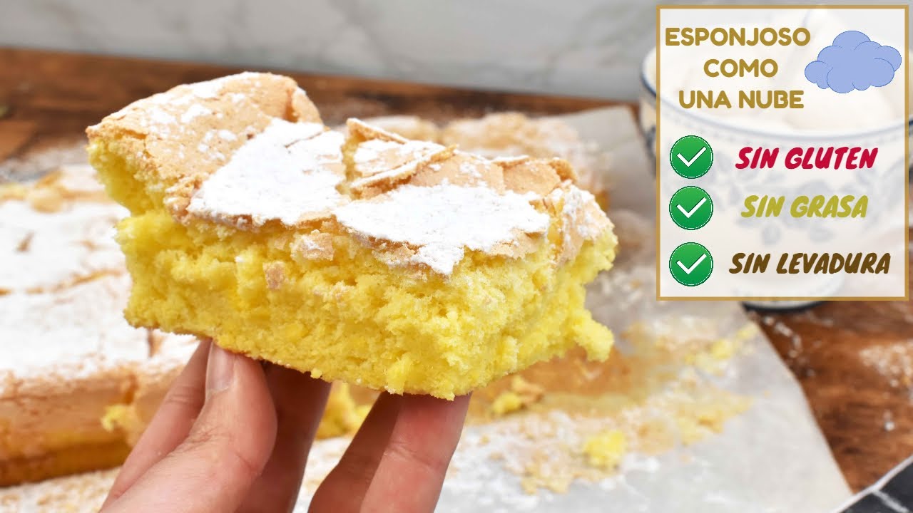 ¡Este bizcocho es una nube! ESPONJOSO, SIN GLUTEN, SIN GRASA y SIN LEVADURA | CUARTO MALLORQUIN