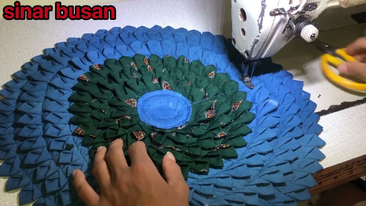 dari potongan kain kecil bisa jadi bermanfaat #menjahit #kainperca #tutorial #keset #doormat