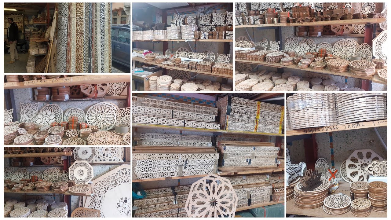 الجديد في خشب الليزر والثمن مناسب جولة بمحل az decor بسوق القريعة للتواصل 0661945207 4K