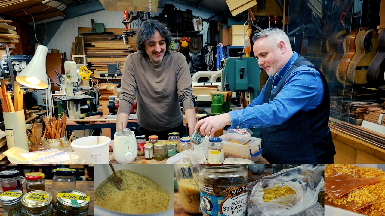 Luthier chat with Michael Ritchie. Glue, glue and more glue....
