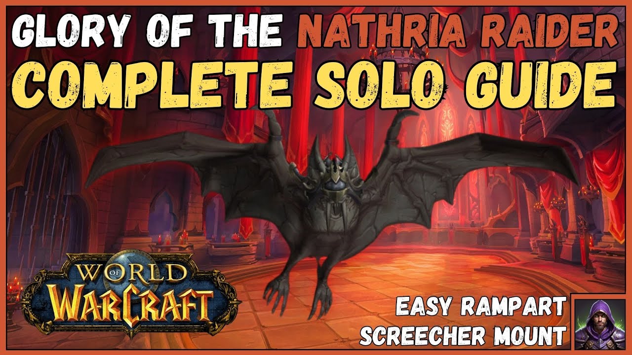 🦇 Glory of the Nathria Raider SOLO Guide