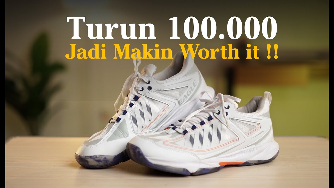 TURUN HARGA JADI MAKIN WORTH IT ! REVIEW SEPATU BADMINTON EAGLE PNR PRIME