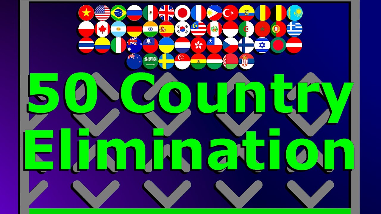 Random Elimination Country Marble Race