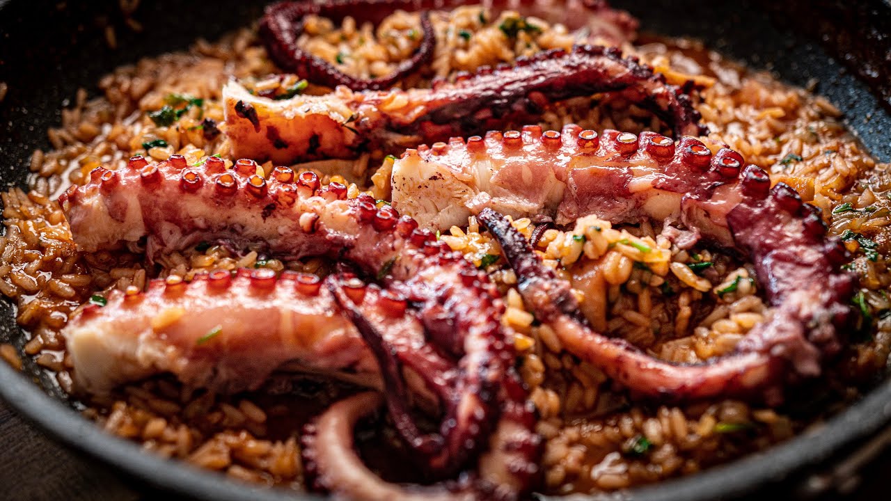 Arroz de Polvo feito na frigideira e no forno... Experimentem que não se vão arrepender...