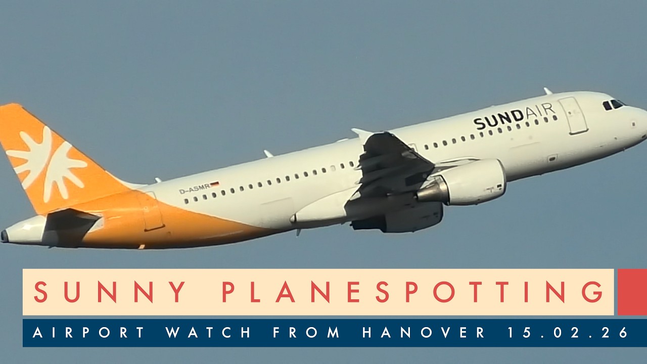 [4K] Sunny Planespotting at Hanover Airport (HAJ) 15.02.26