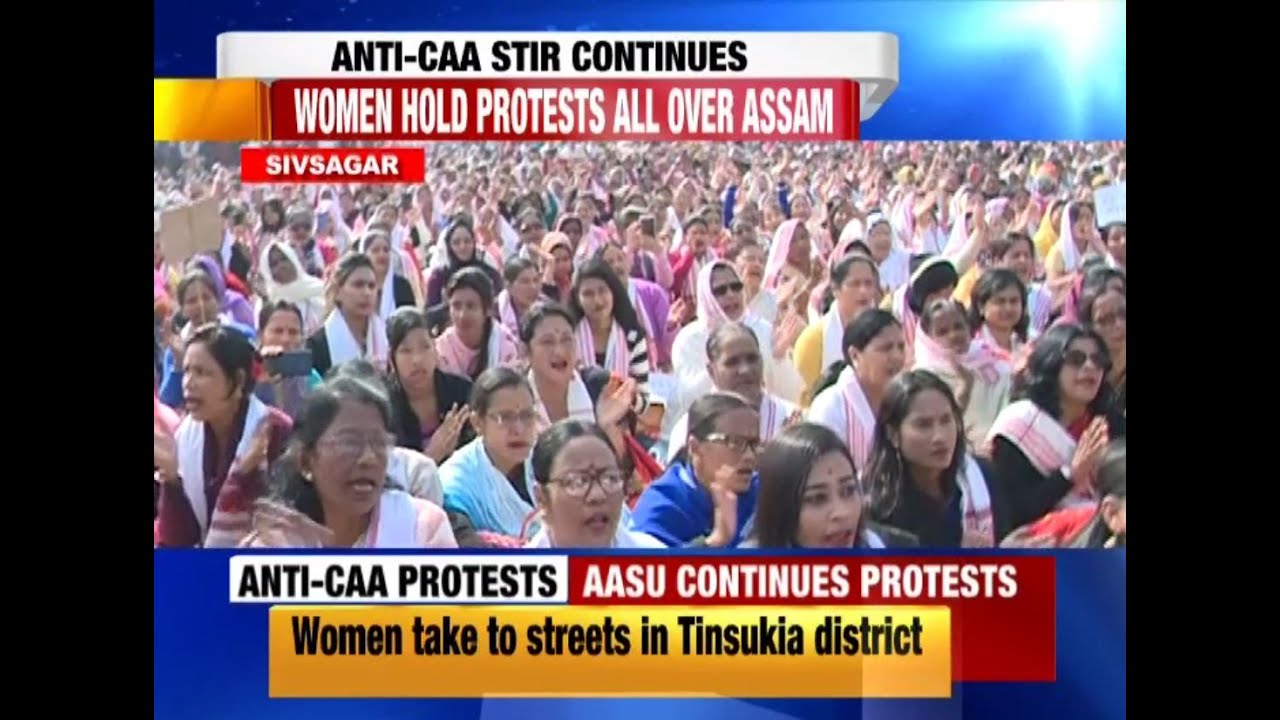 Anti-CAA stir continues; women hold protest across Assam